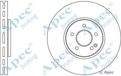 APEC BRAKING dsk2725 -  Тормозной диск